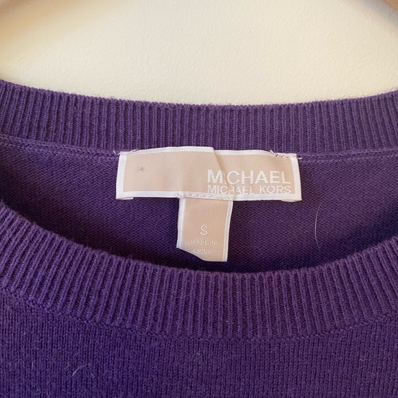 Michael Kors NWOT purple sweater, size small - Picture 3 of 5